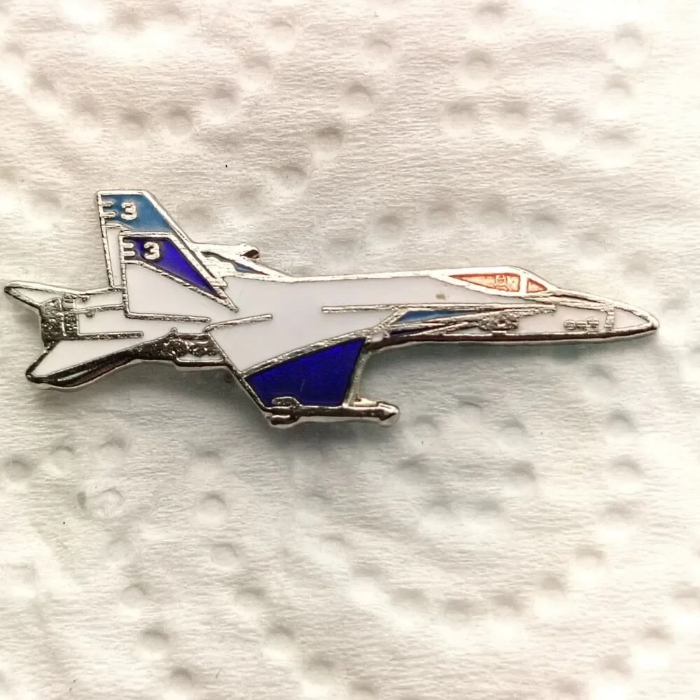 Fighter Jet Aircraft Lapel Pin E3 1.25
